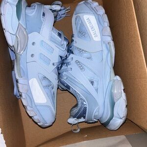 Balenciaga Sky Blue Athletic Shoes